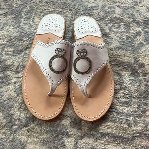 Jack Rogers ring beaded sandals